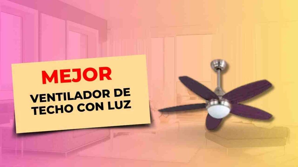 90 Ventilador de techo con luz