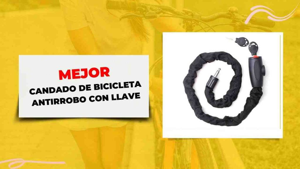 18 Candado de Bicicleta Antirrobo con Llave